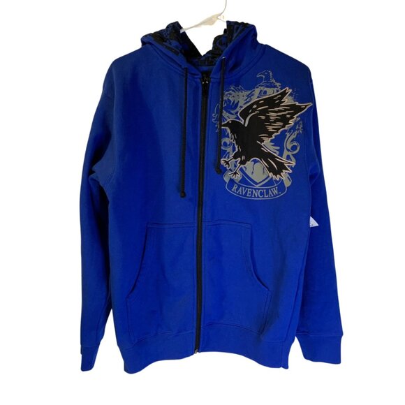 Harry Potter Ravenclaw Adult Hoodie Size XS NEW Blue Wizarding World Universal - Picture 1 of 9
